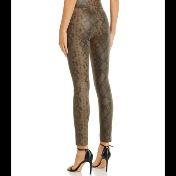 Bagatelle Faux Suede Python Leggings Olive Green Size XS - Picture 11 of 11